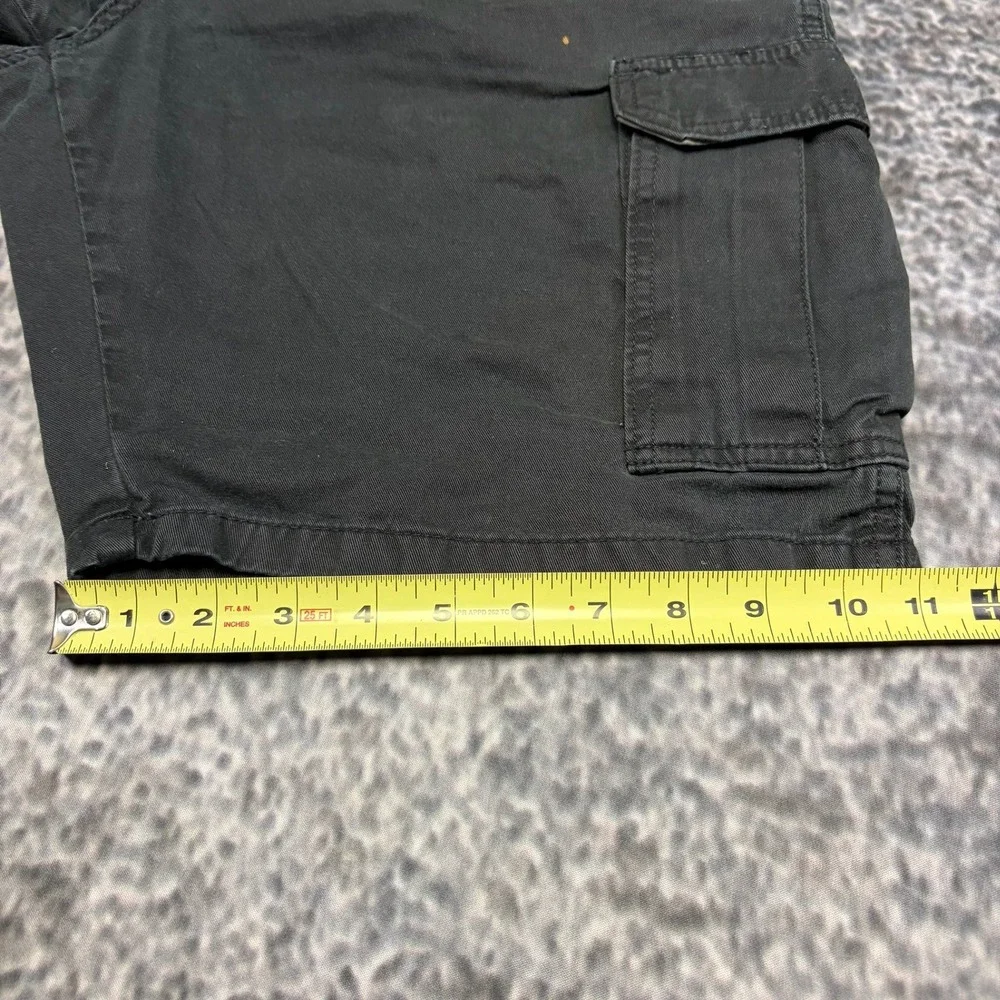 Wrangler Cargo Shorts Mens‎ 34 Black Outdoors Hiking Utility Skater Y2K